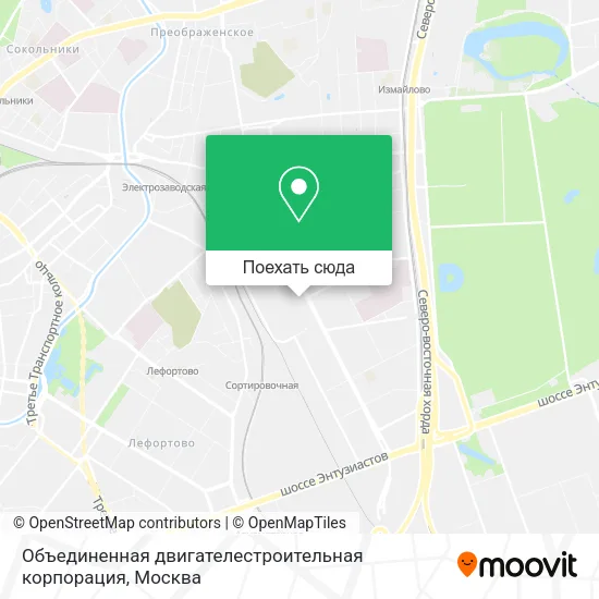 Карта Объединенная двигателестроительная корпорация