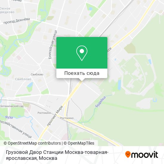 Карта Грузовой Двор Станции Москва-товарная-ярославская