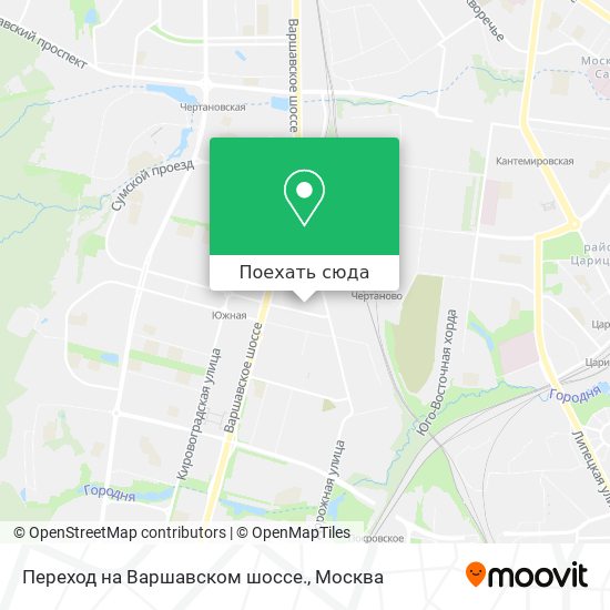 Карта Переход на Варшавском шоссе.