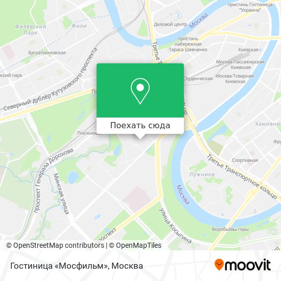 Гостиницы на карте москвы