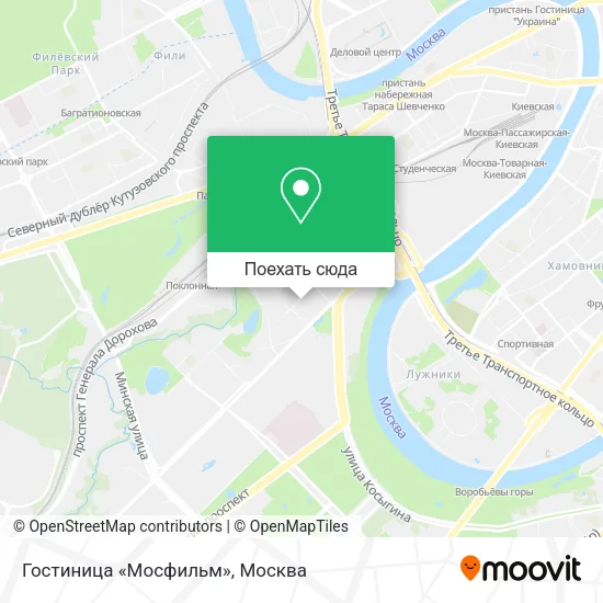 Карта Гостиница «Мосфильм»