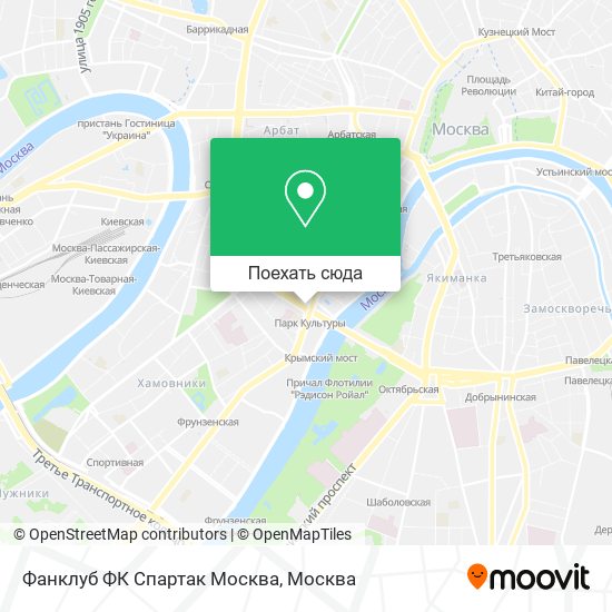 Карта Фанклуб ФК Спартак Москва