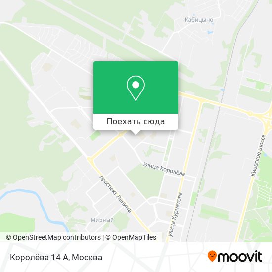 Карта Королёва 14 А