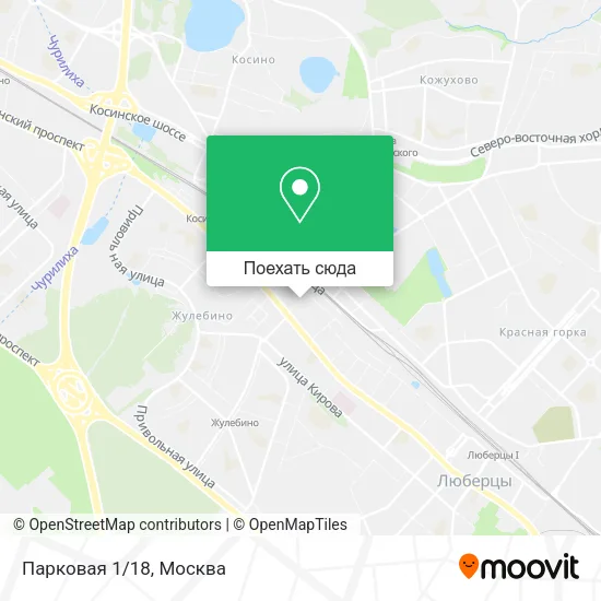 Карта Парковая 1/18