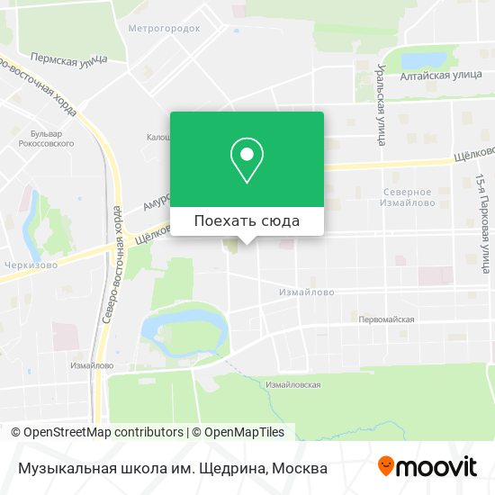 Карта Музыкальная школа им. Щедрина