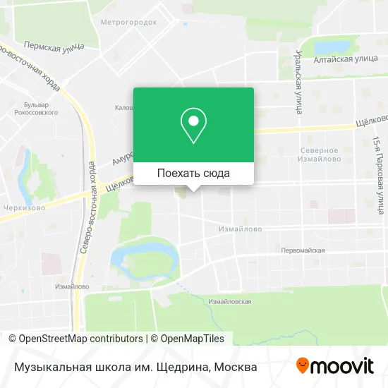Карта Музыкальная школа им. Щедрина