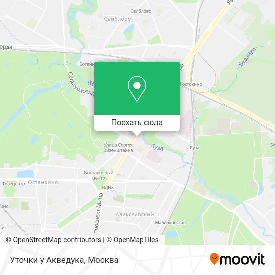 Карта Уточки у Акведука