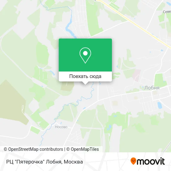 Карта РЦ "Пятерочка" Лобня