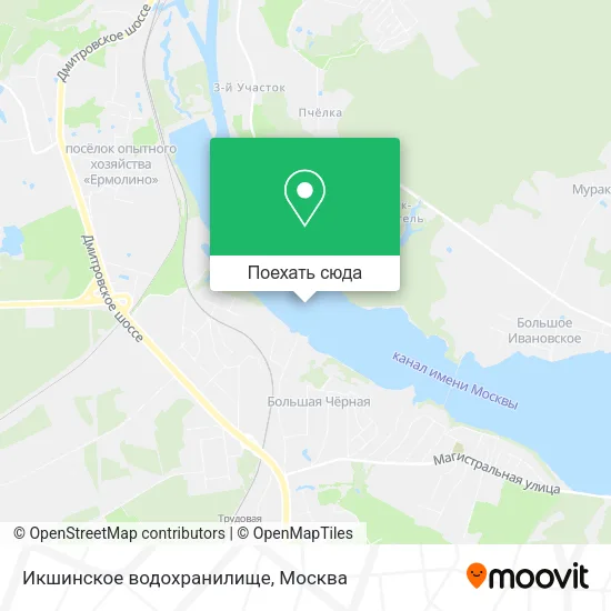 Карта Икшинское водохранилище