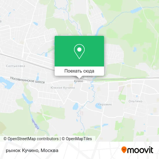 Карта рынок Кучино