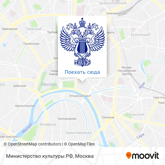 Карта Министерство культуры РФ