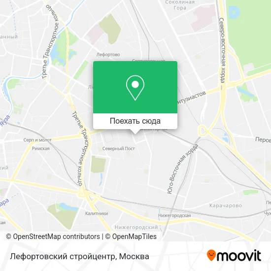 Карта Лефортовский стройцентр