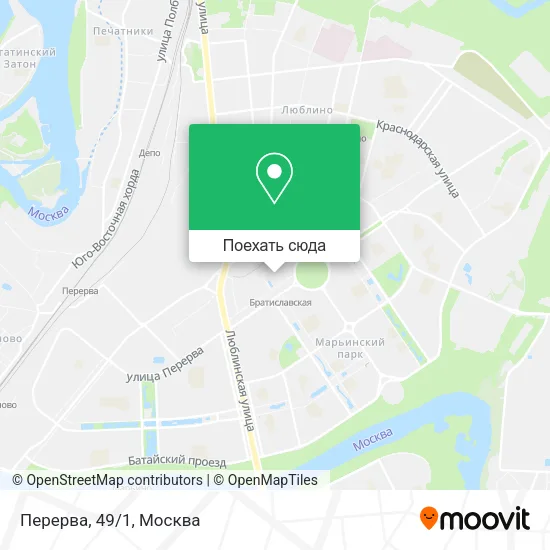 Карта Перерва, 49/1