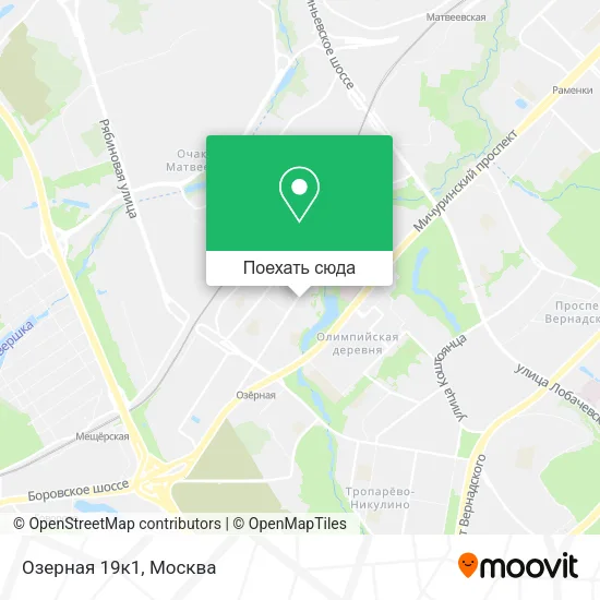 Карта Озерная 19к1