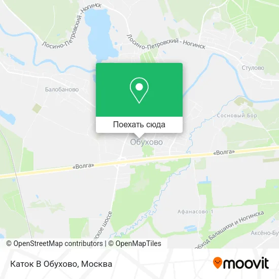 Карта Каток В Обухово