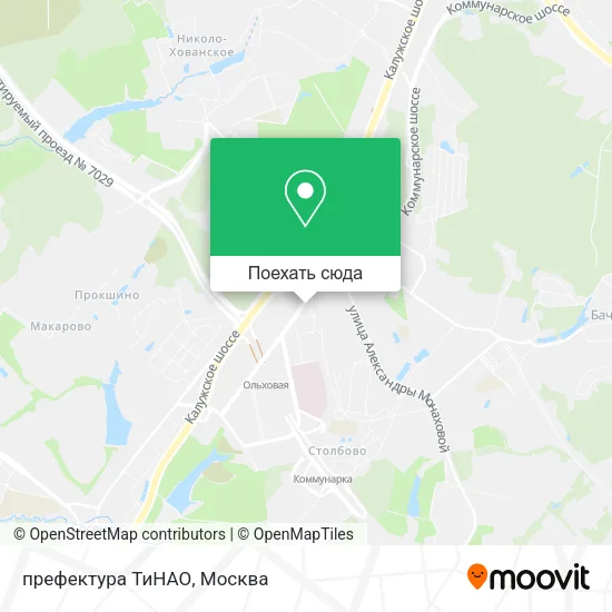 Карта префектура ТиНАО