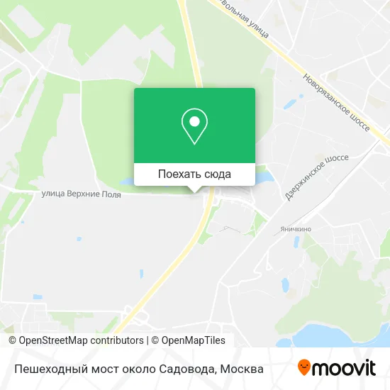 Карта Пешеходный мост около Садовода
