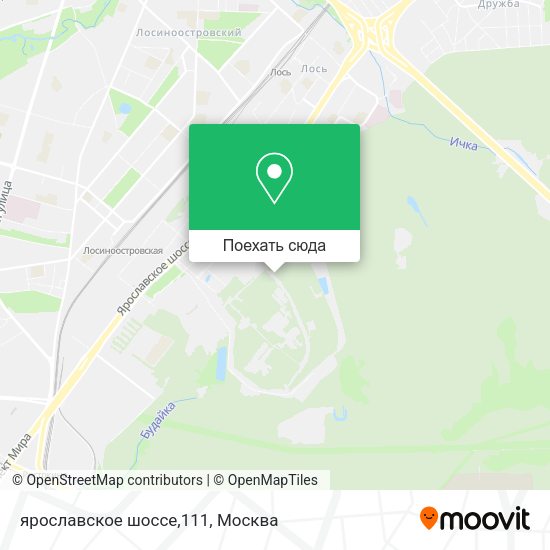 Карта ярославское шоссе,111