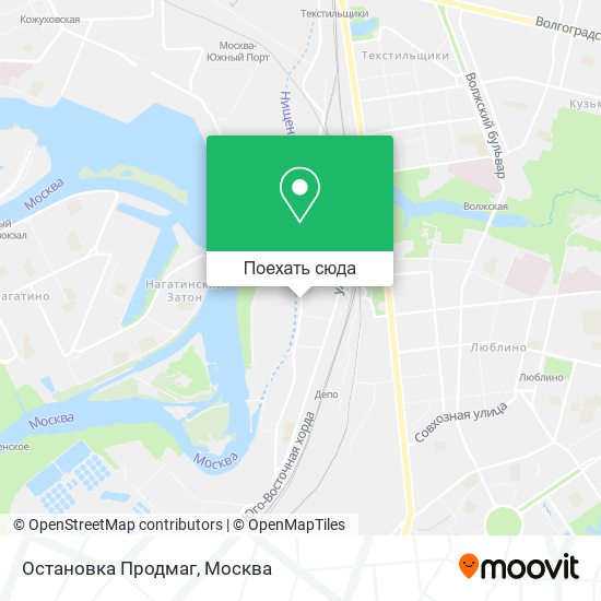 Карта Остановка Продмаг