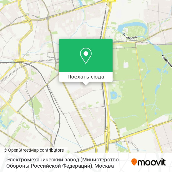 Карта Электромеханический завод (Министерство Обороны Российской Федерации)