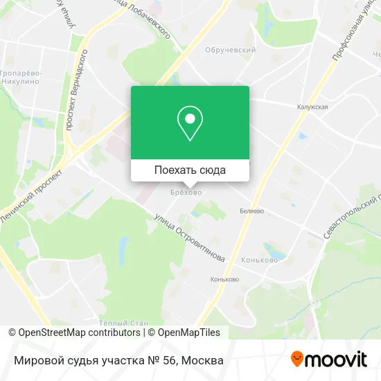 Карта Мировой судья участка № 56