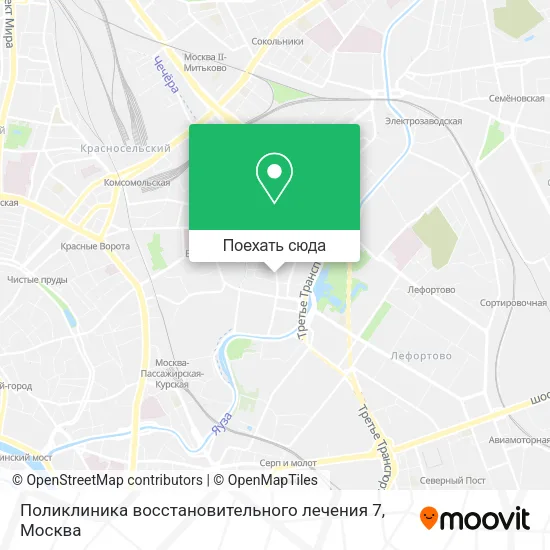 Карта Поликлиника восстановительного лечения 7