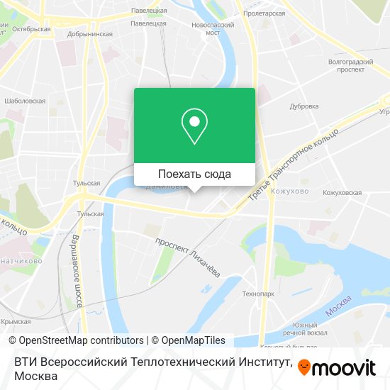 Карта ВТИ Всероссийский Теплотехнический Институт