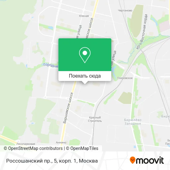 Карта Россошанский пр., 5, корп. 1