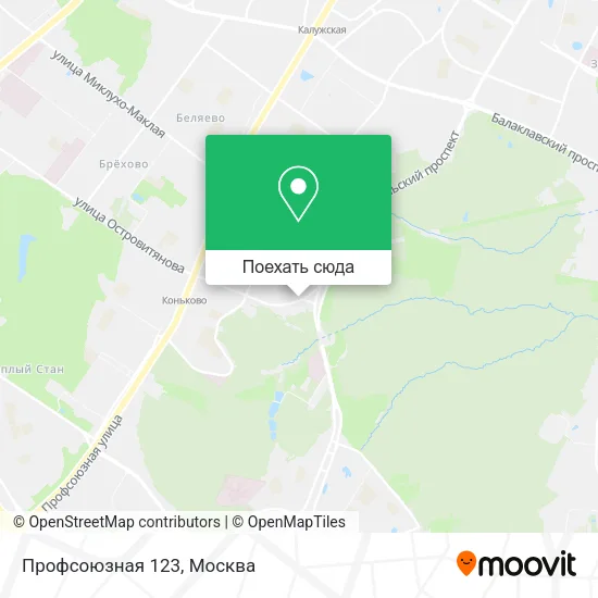 Карта Профсоюзная 123