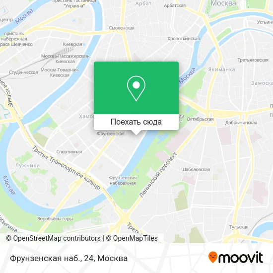 Карта Фрунзенская наб., 24