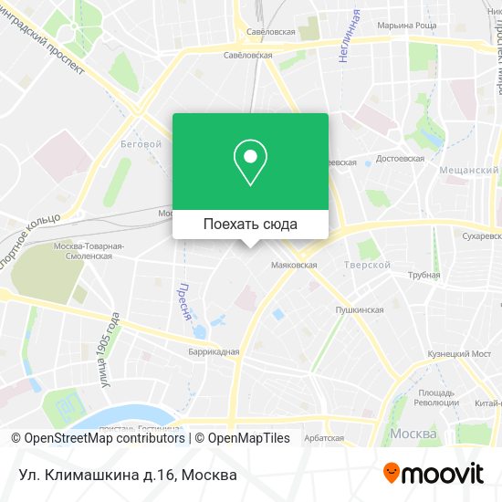 Карта Ул. Климашкина д.16