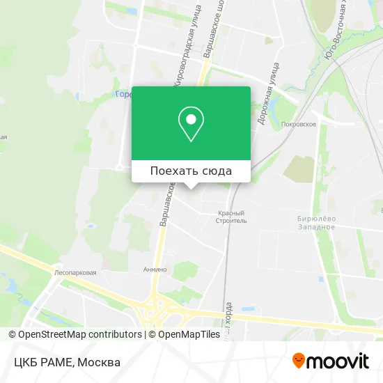 Карта ЦКБ РАМЕ