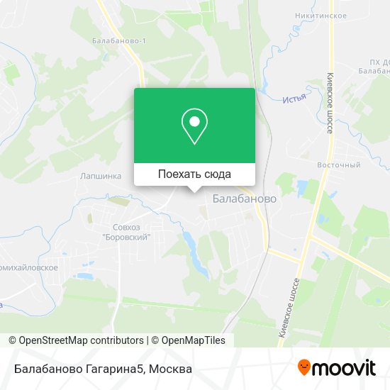 Карта Балабаново Гагарина5