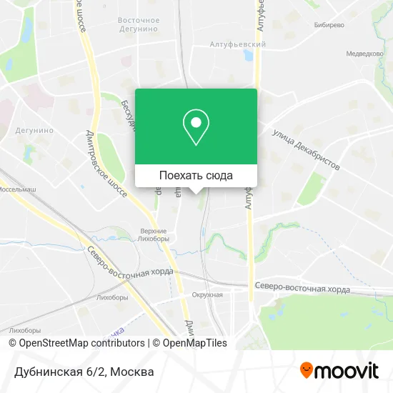 Карта Дубнинская 6/2