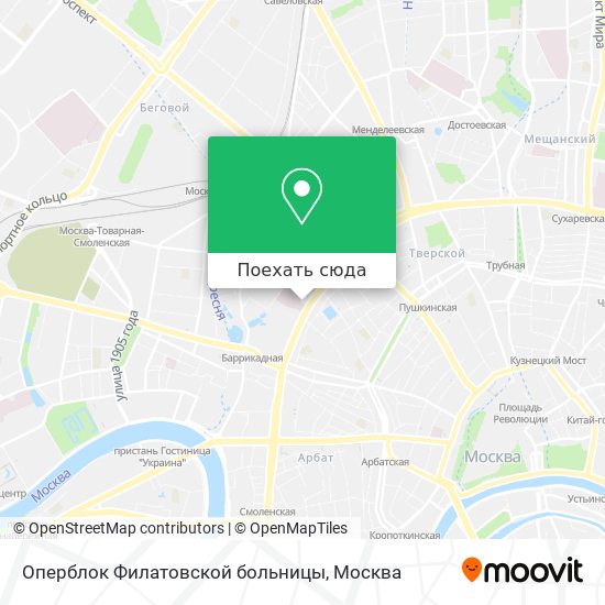 Карта Оперблок Филатовской больницы