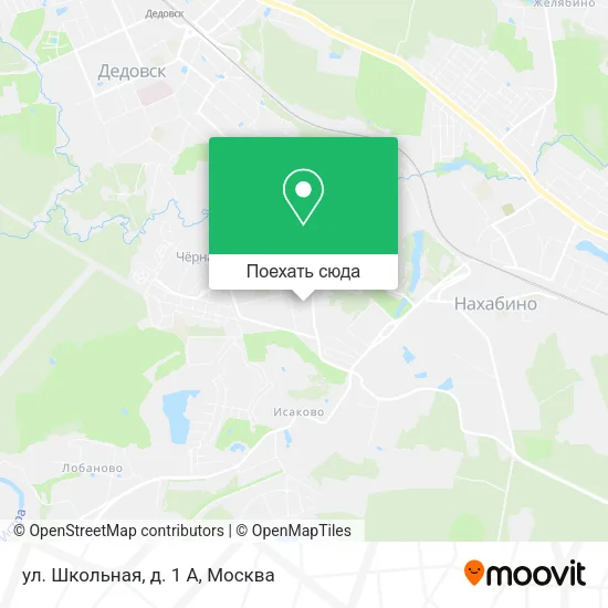 Карта ул. Школьная, д. 1 А