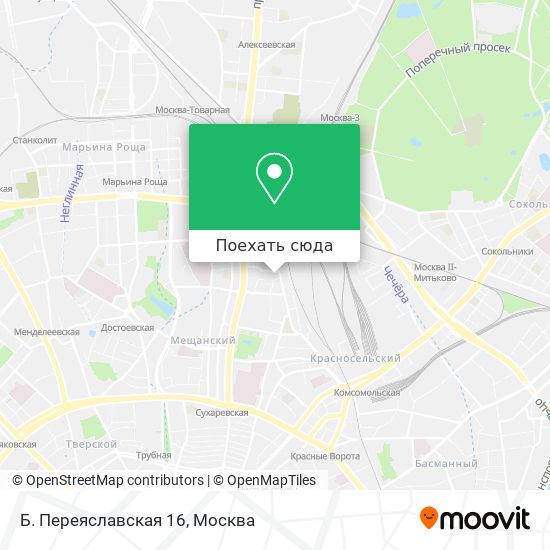 Карта Б. Переяславская 16