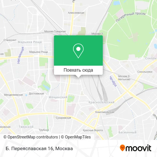 Карта Б. Переяславская 16