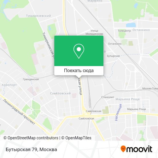 Карта Бутырская 79