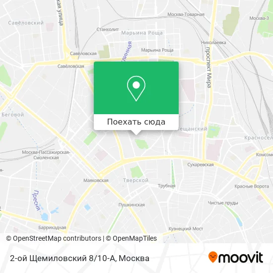 Карта 2-ой Щемиловский 8/10-А
