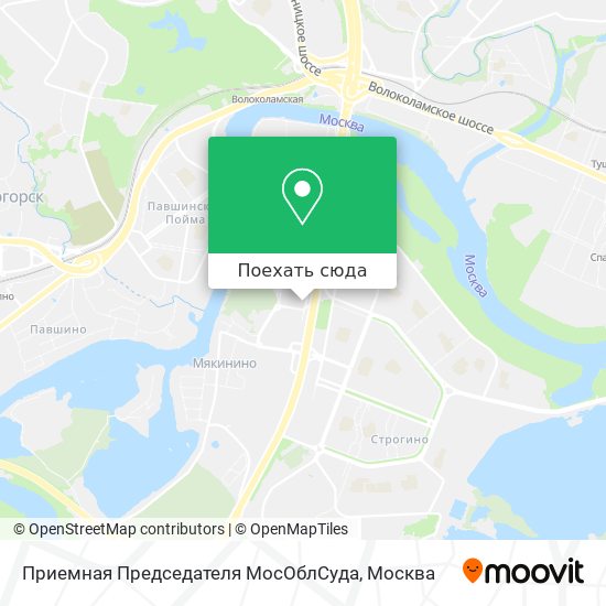 Карта Приемная Председателя МосОблСуда