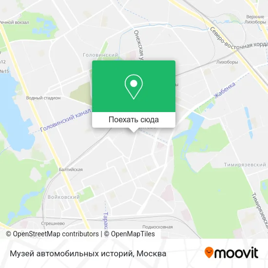 Карта Музей автомобильных историй