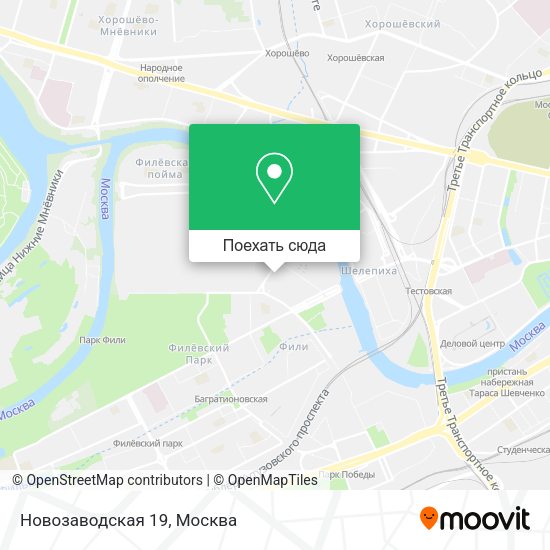 Карта Новозаводская 19