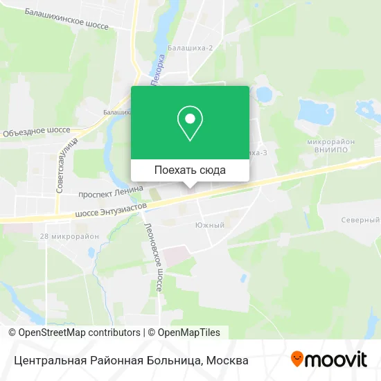 Карта Центральная Районная Больница