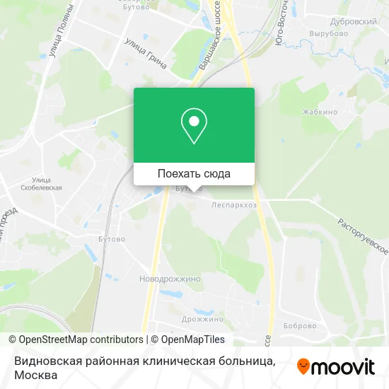 Карта Видновская районная клиническая больница