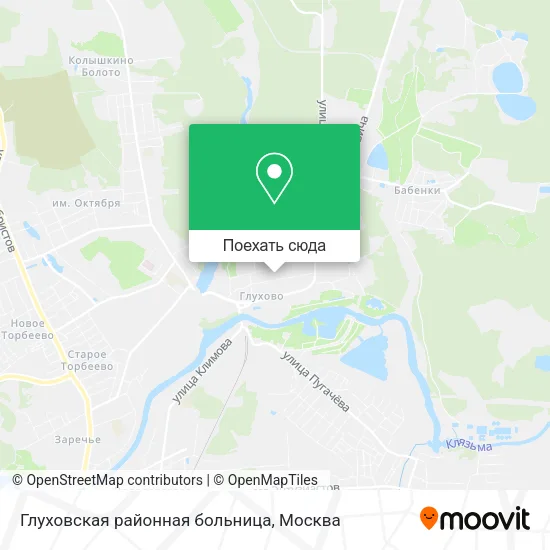 Карта Глуховская районная больница