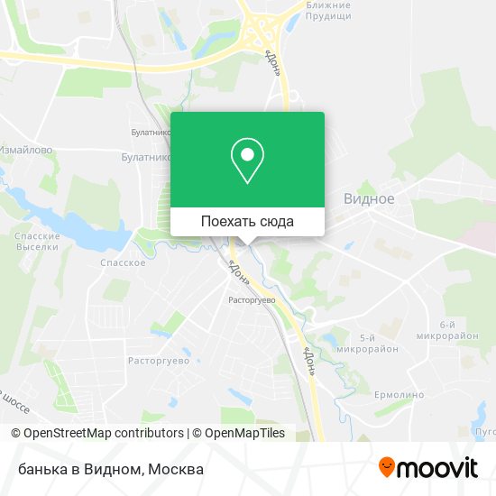 Карта банька в Видном