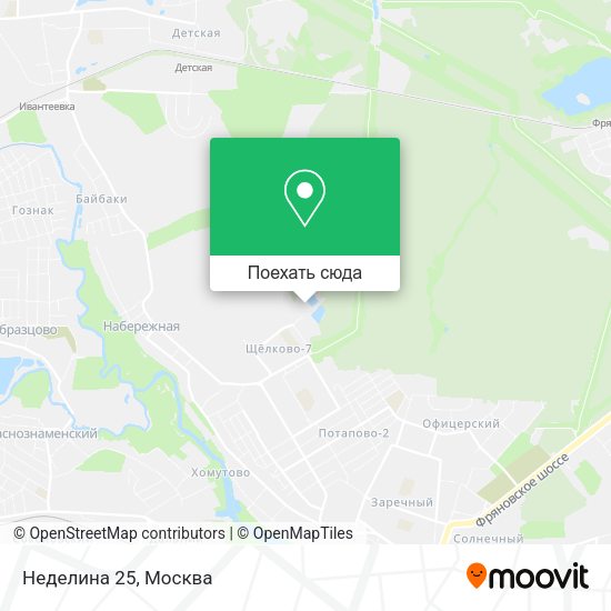 Карта Неделина 25