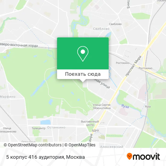 Карта 5 корпус 416 аудитория