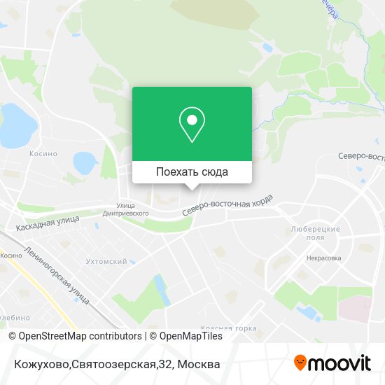 Карта Кожухово,Святоозерская,32